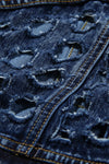 Blazer Denim Coat with Belt