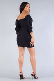 Cuffing Season- Off the Shoulder Dress