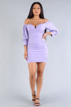 Cuffing Season - Off the Shoulder Dress