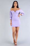Cuffing Season - Off the Shoulder Dress