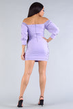 Cuffing Season - Off the Shoulder Dress