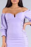 Cuffing Season - Off the Shoulder Dress