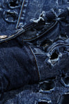 Blazer Denim Coat with Belt